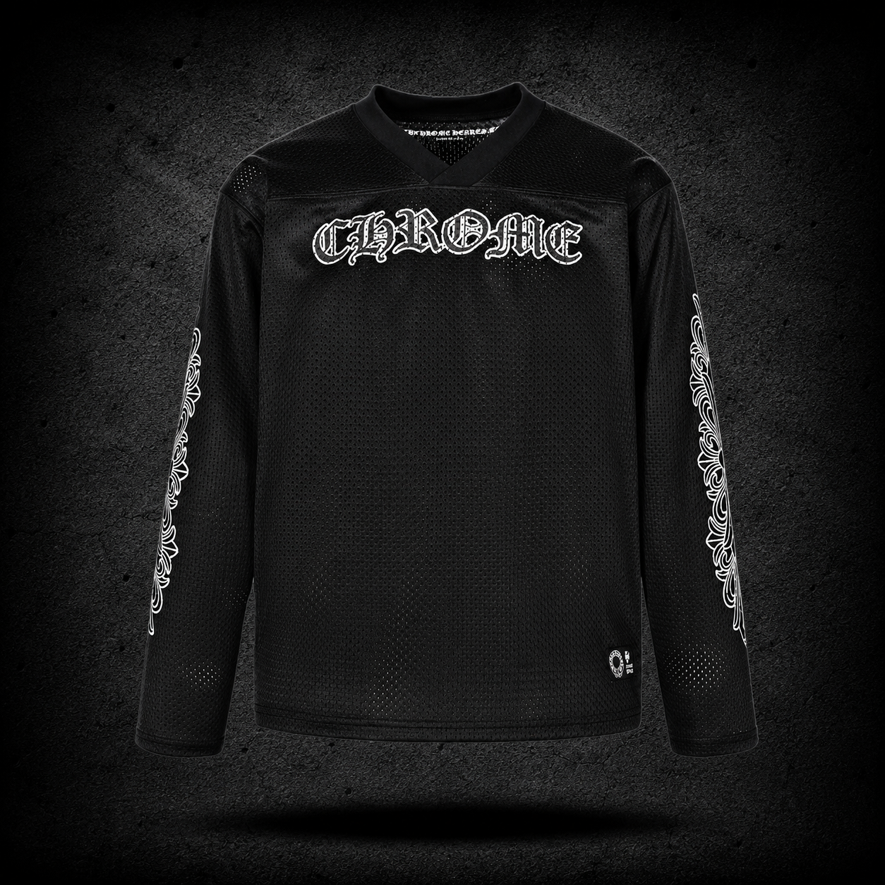 Jersey Chrome Hearts Mesh Black Long Sleeve