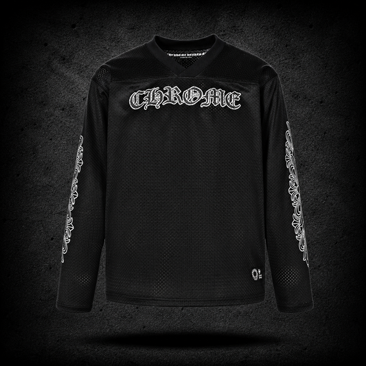 Jersey Chrome Hearts Mesh Black Long Sleeve