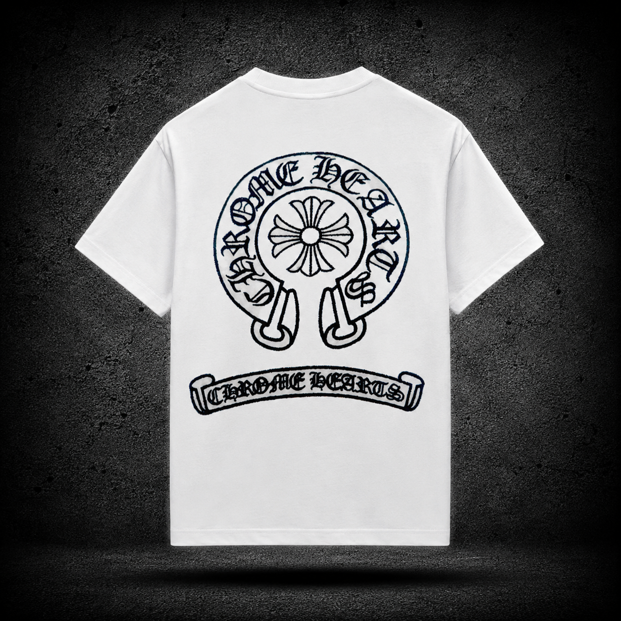 Chrome Hearts Horseshoe Cross White Tee