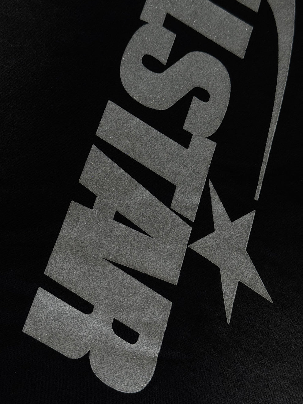 Playera Hellstar Negra Con Blanco