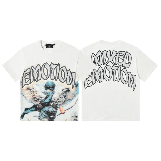Playera Mixed Emotion – Fallen Cupid White