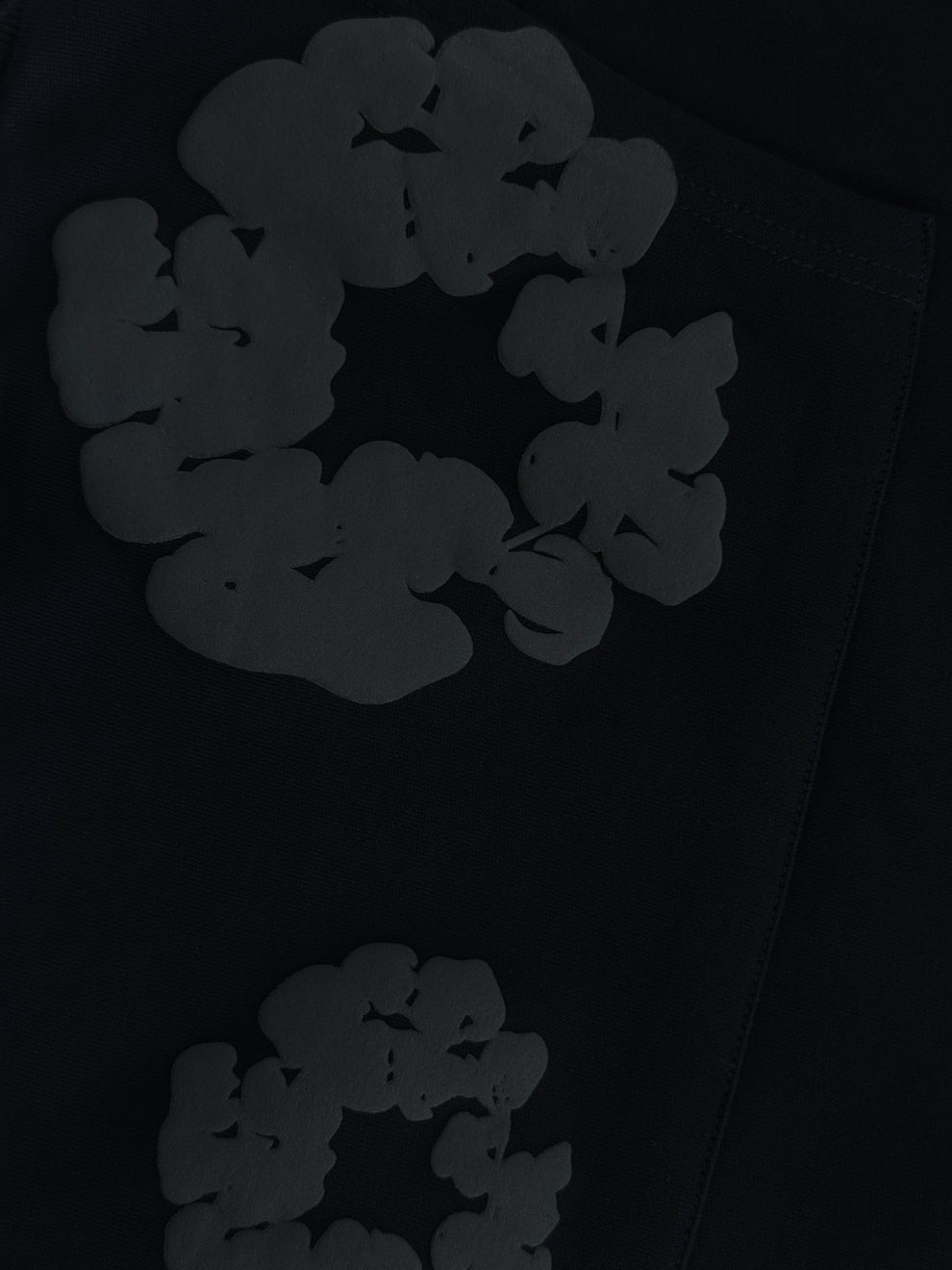 Denim Tears Cotton Wreath Hoodie – Black on Black