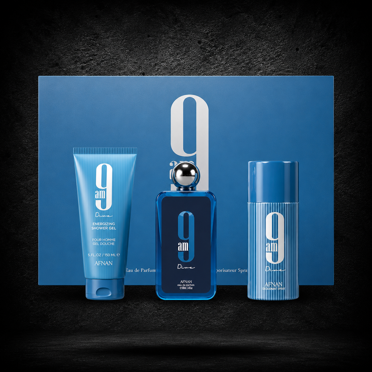 PERFUME Afnan 9AM Dive Gift Set para Hombre