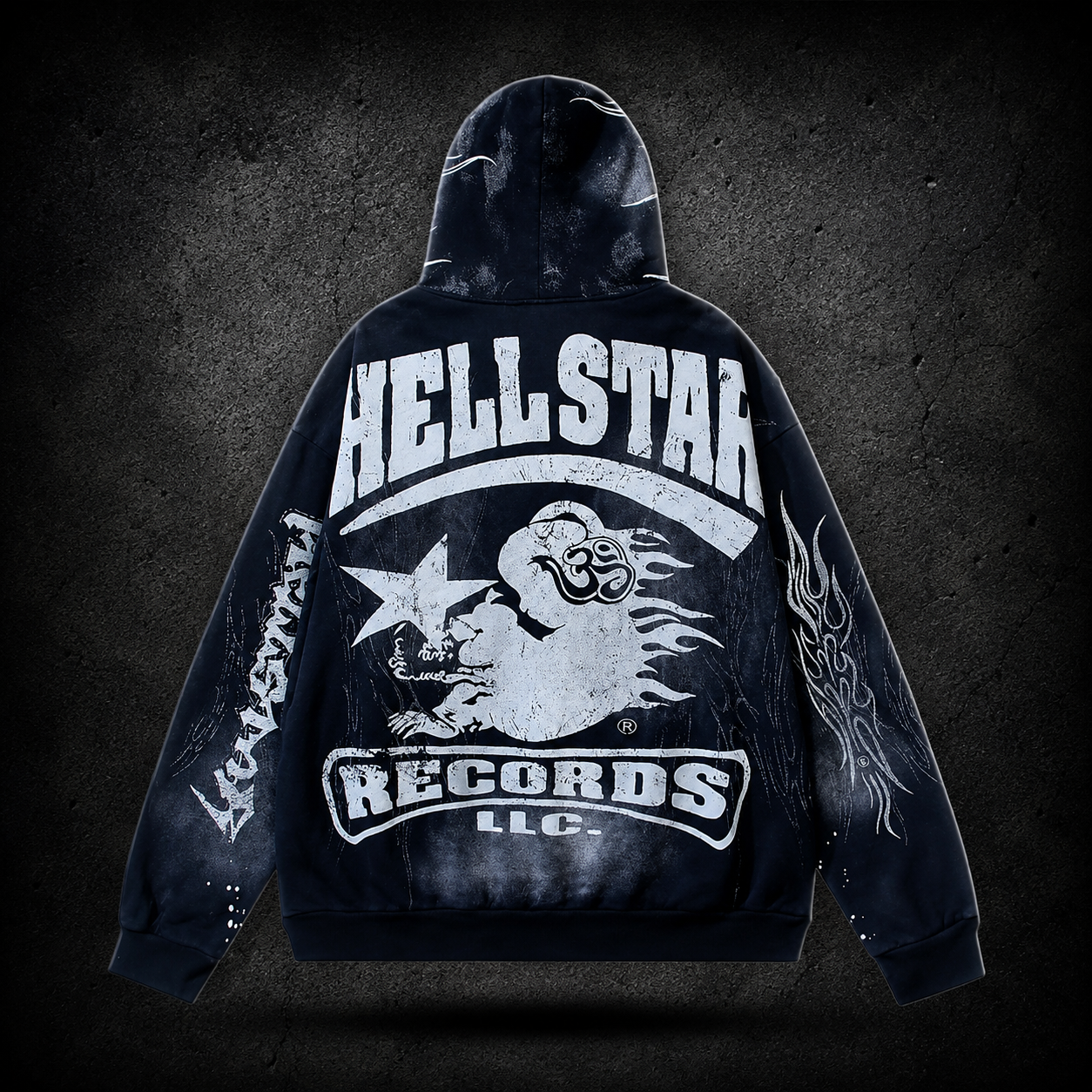 Hellstar Records Racing Hoodie – Black
