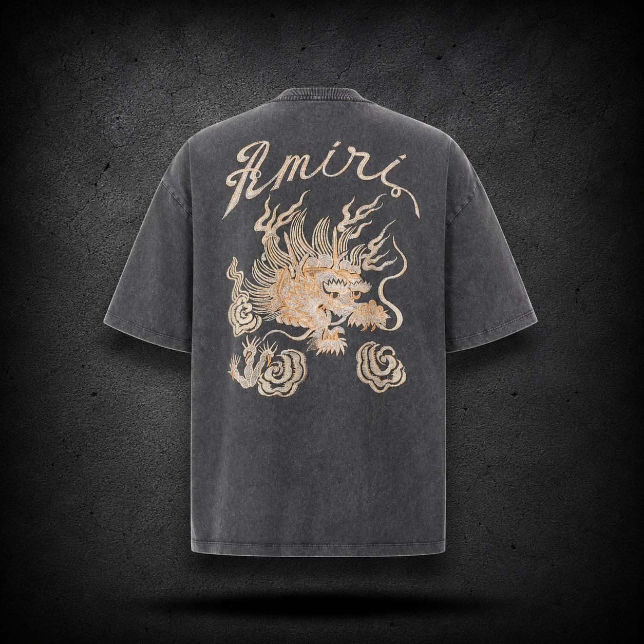 Playera AMIRI Dragon Washed Gray