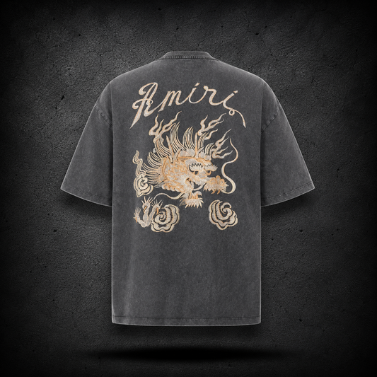 Playera AMIRI Dragon Washed Gray