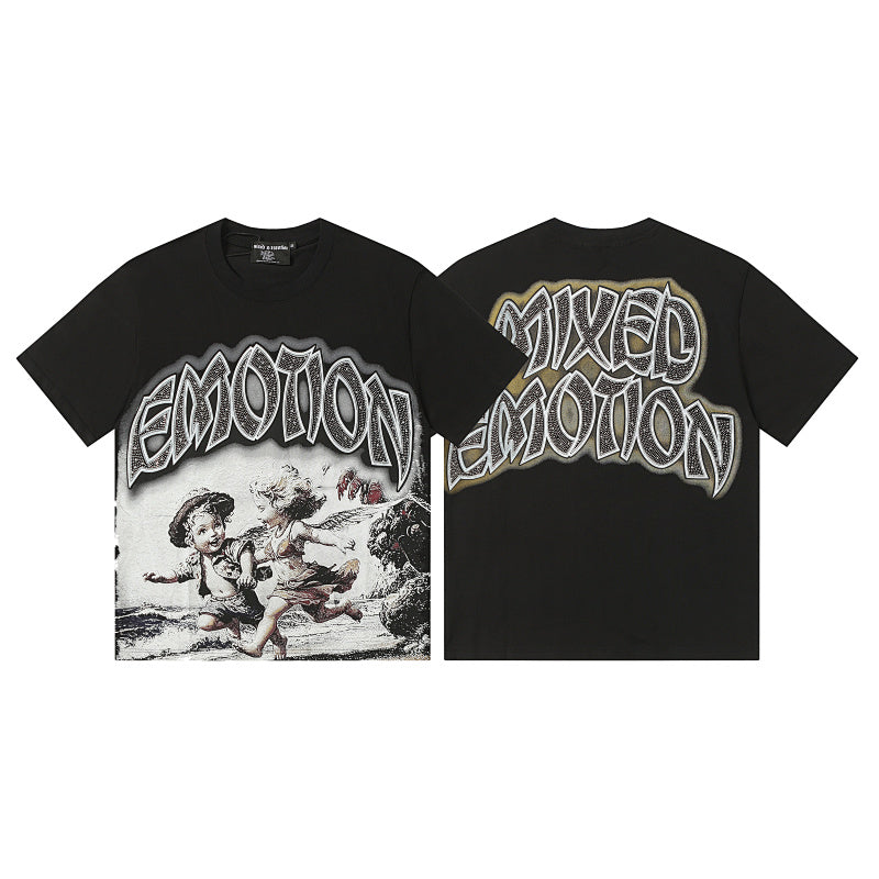 Playera Mixed Emotion – Vintage Angels Blac