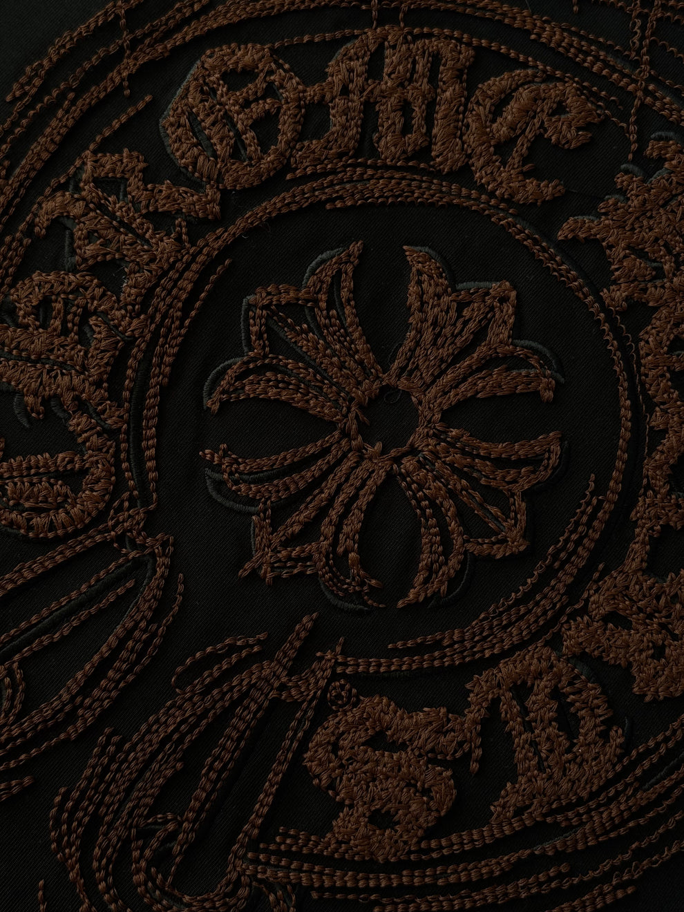 Chrome Hearts Bronze Cross Black Tee