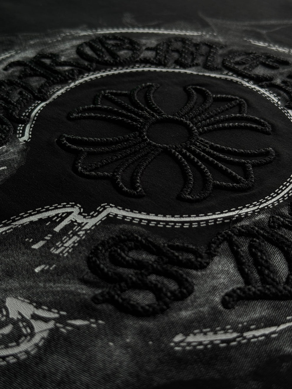 Chrome Hearts Smoke Horseshoe Black Tee