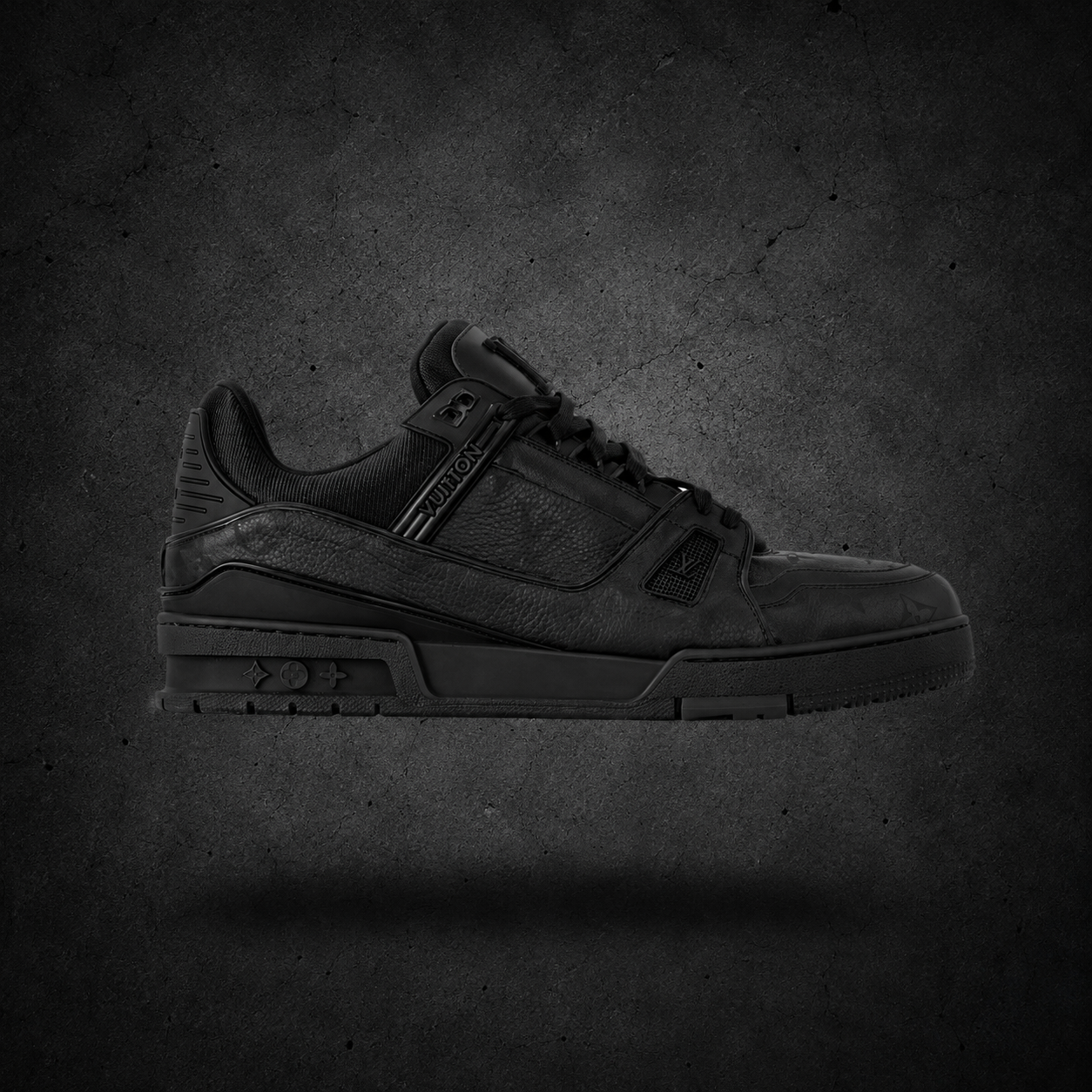 Tenis LV Trainer Denim Noir