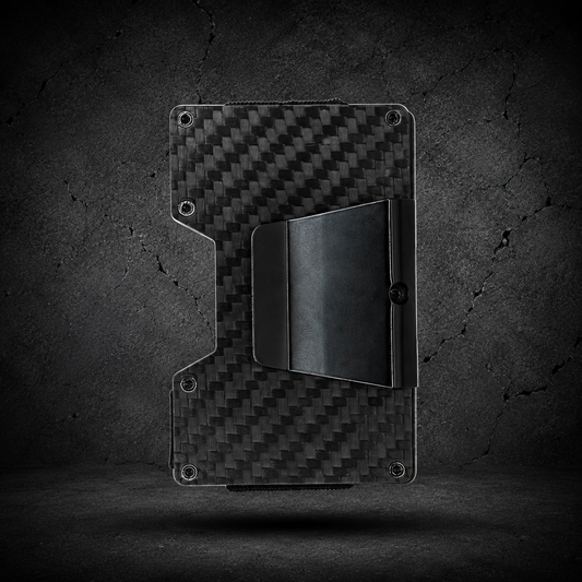 Cartera Tarjetero Carbon Fiber Money Clip – Negra