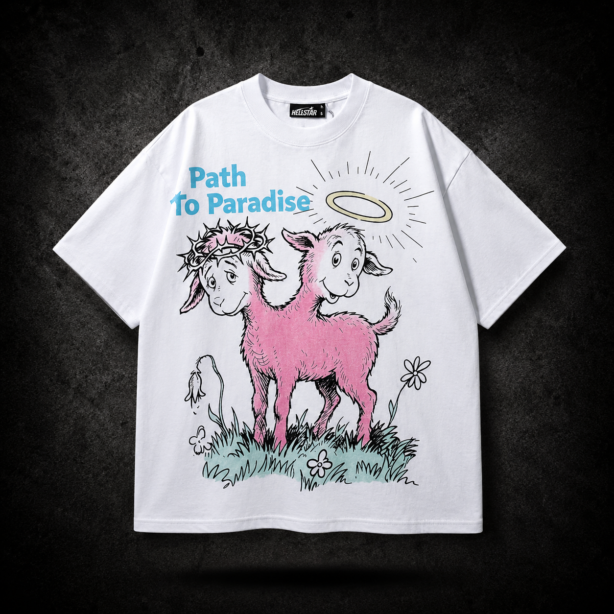 Playera Hellstar Path to Paradise Blanca
