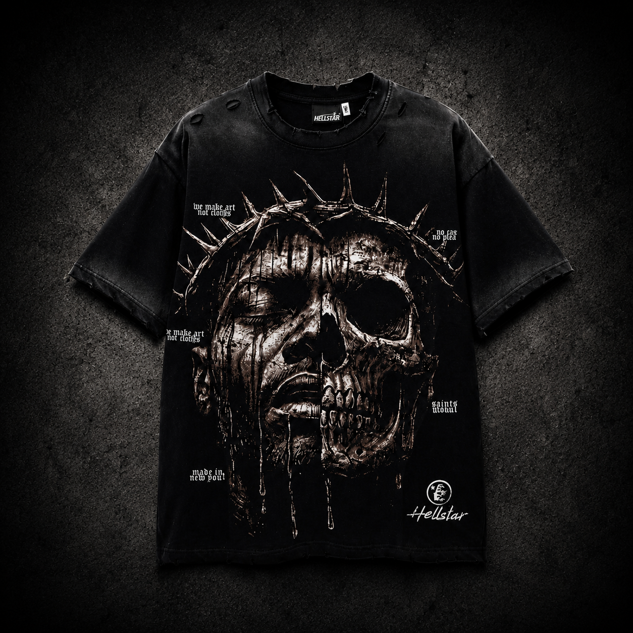 Playera Hellstar Crown of Shadows Negra