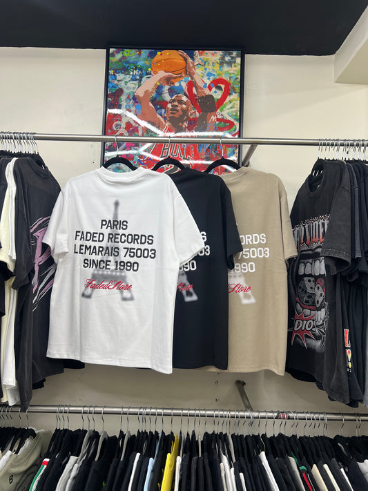 Playera Paris Faded Records