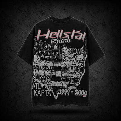 Playera Hellstar Neural Skull Negra