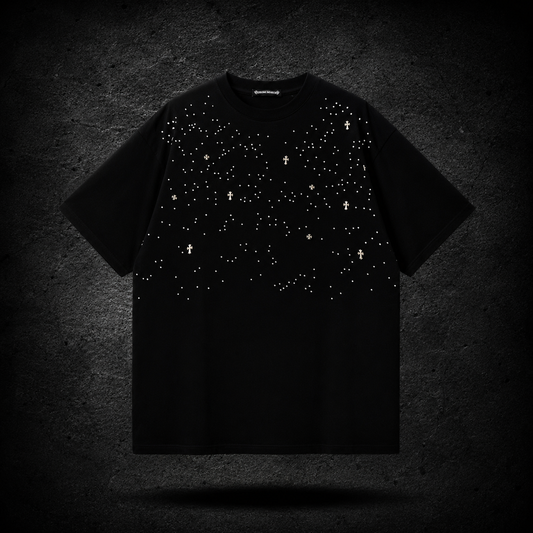 Playera Chrome Hearts Crystal Stars Black