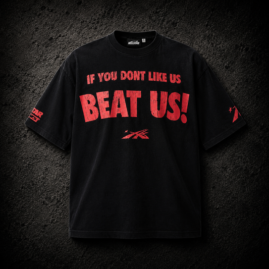 Playera Hellstar Beat Us Negra