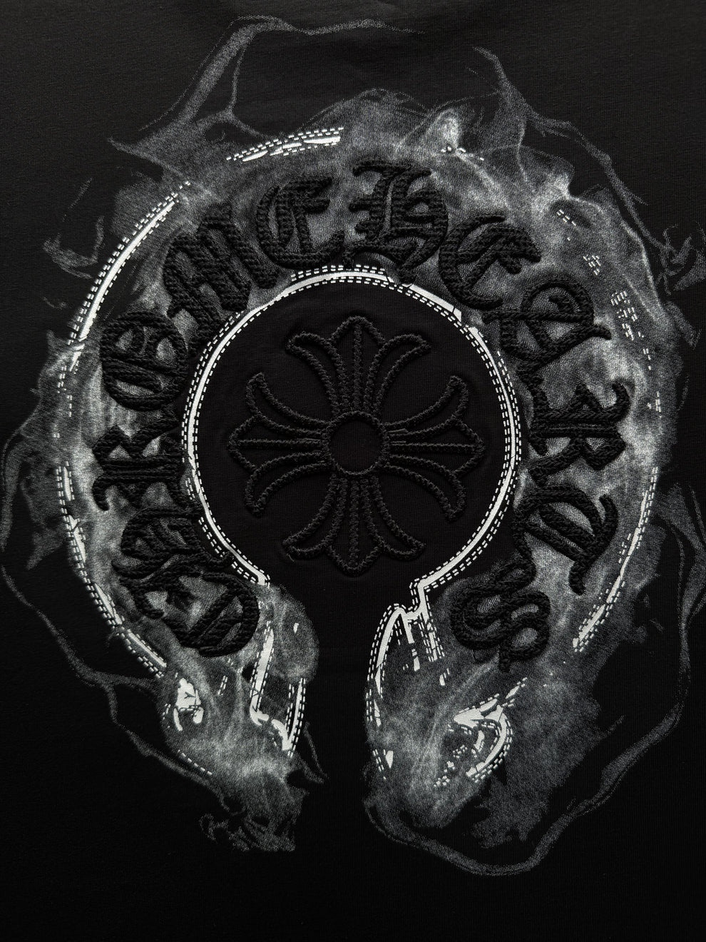 Chrome Hearts Smoke Horseshoe Black Tee