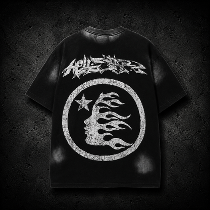 Playera Hellstar Graffiti Logo Black