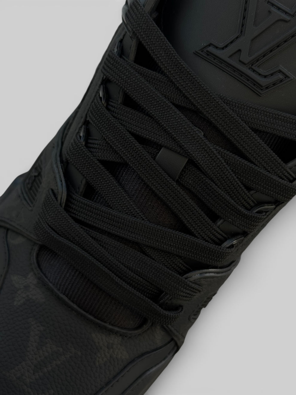 Tenis LV Trainer Denim Noir