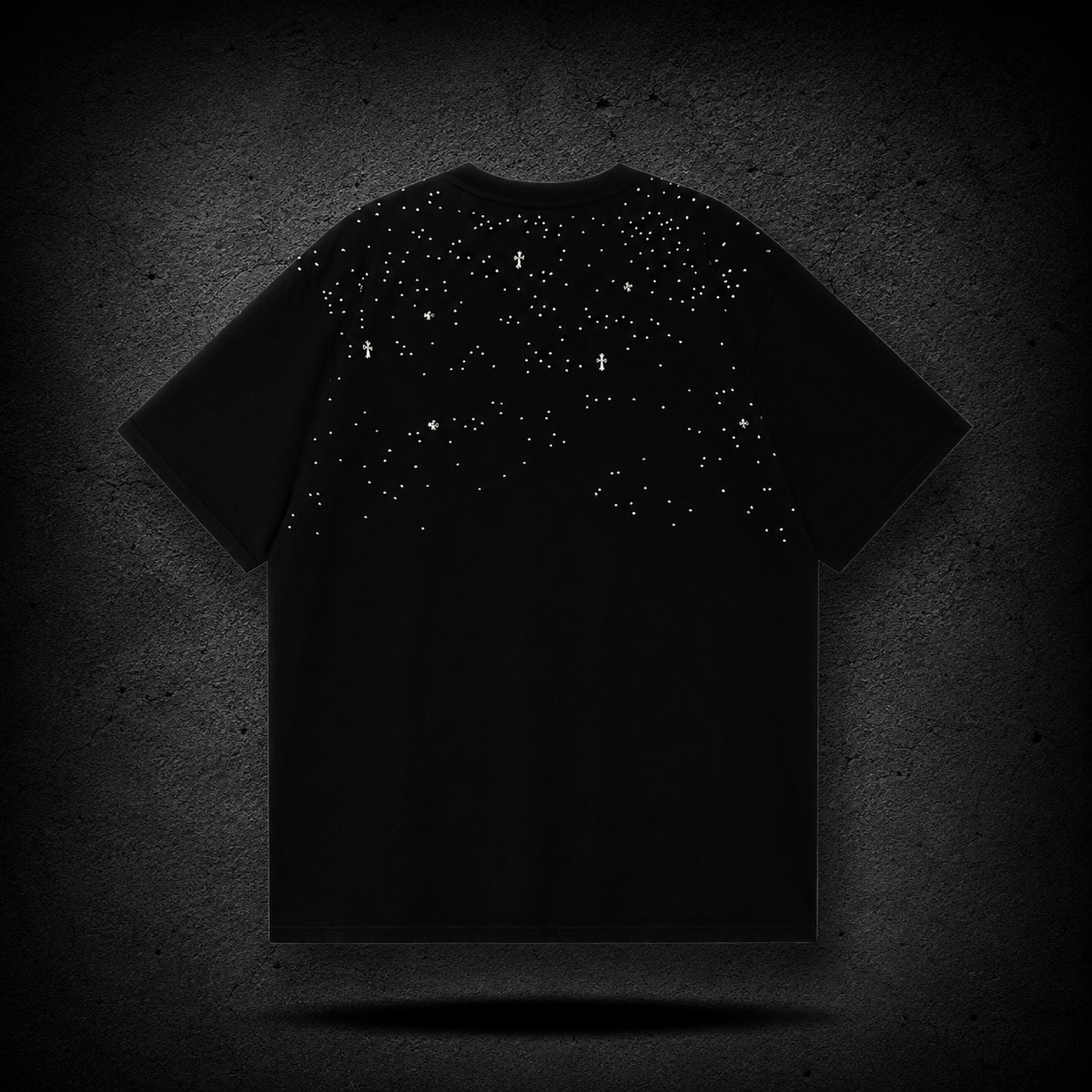 Playera Chrome Hearts Crystal Stars Black