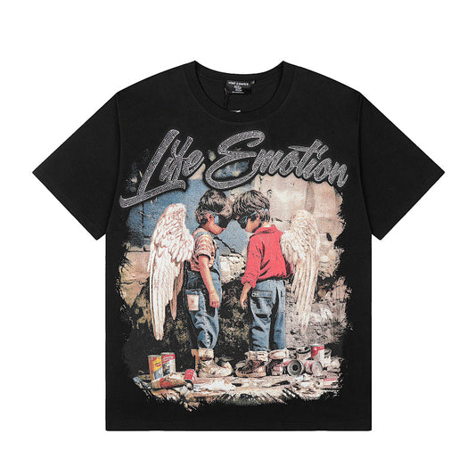 Playera Mixed Emotion – Broken Angels Black