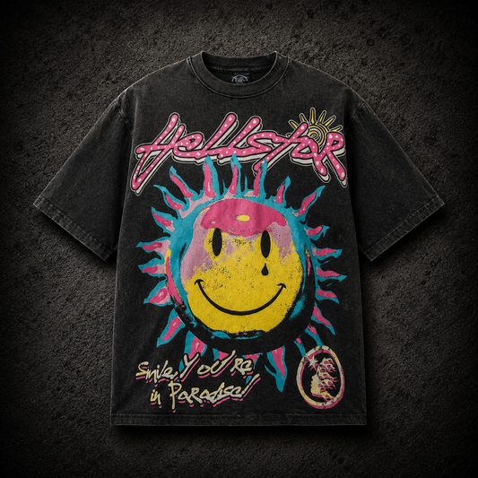 Playera Hellstar Blue Horizon Negra