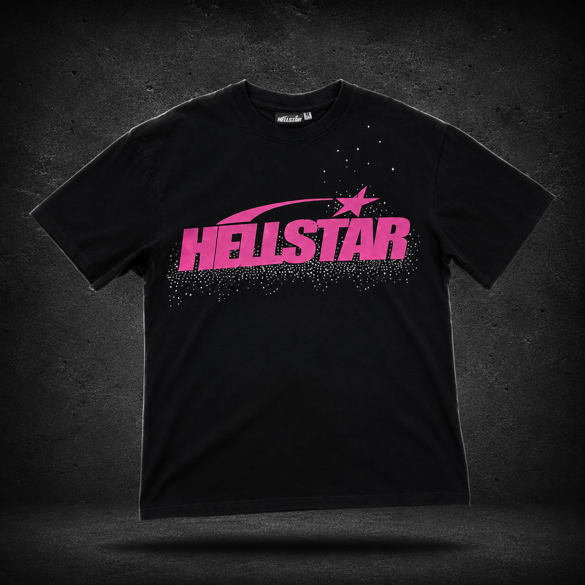 Hellstar Pink Star Black Tee