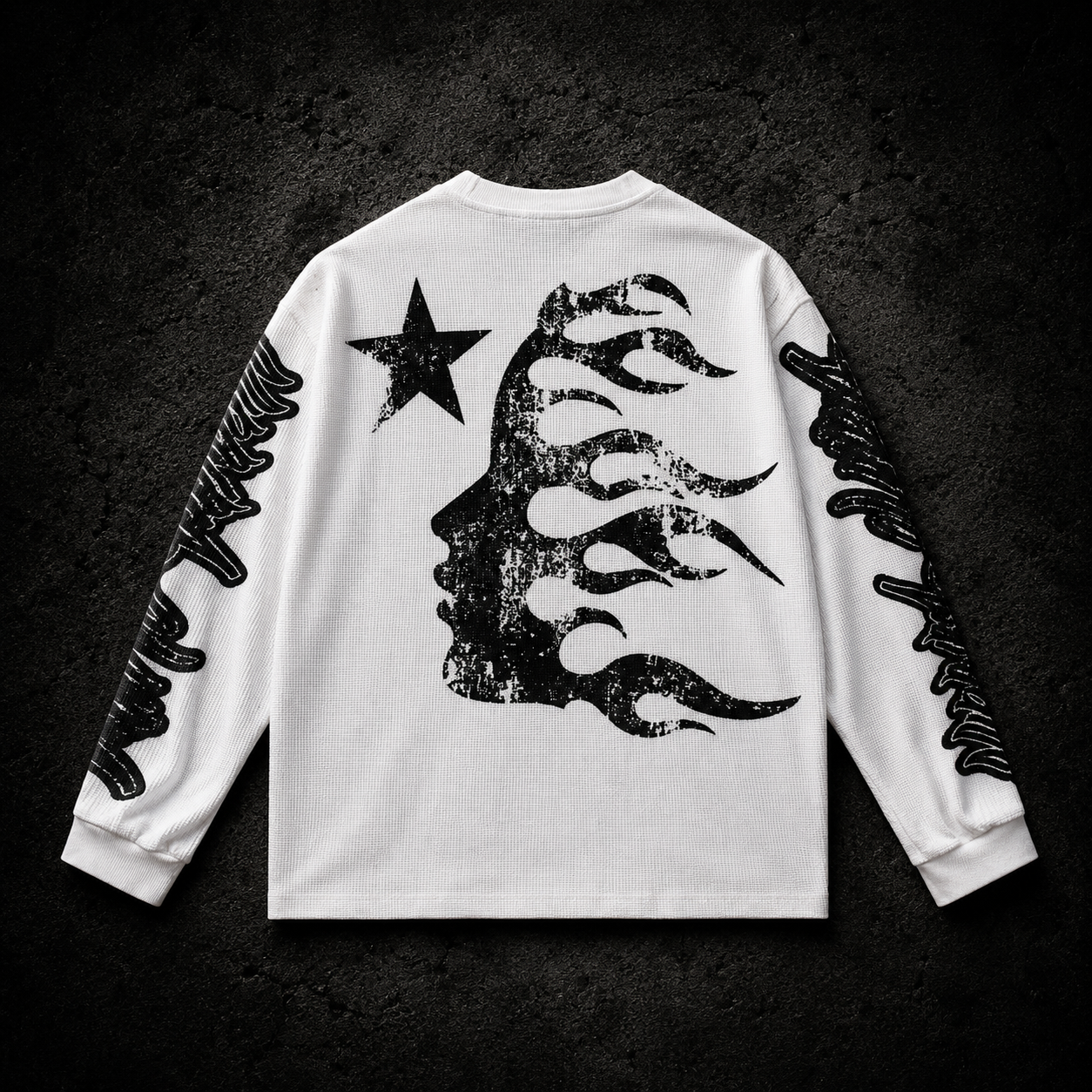 Playera Manga Larga Hellstar Victory Within Blanca