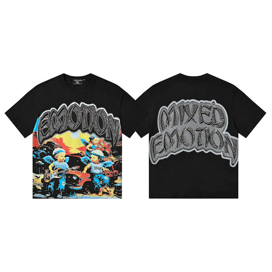 Playera Mixed Emotion – Rock Angels Black