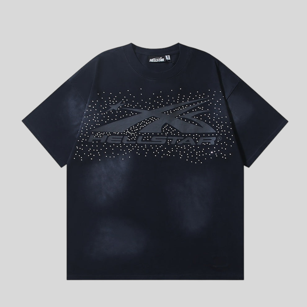 Playera Negra Brillos