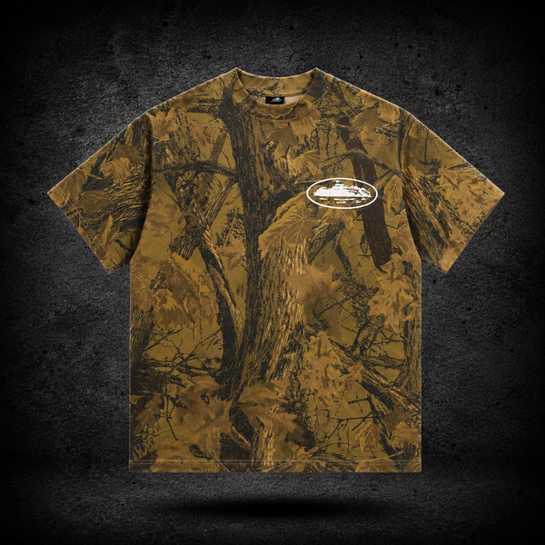 Corteiz Camo Forest Brown Tee