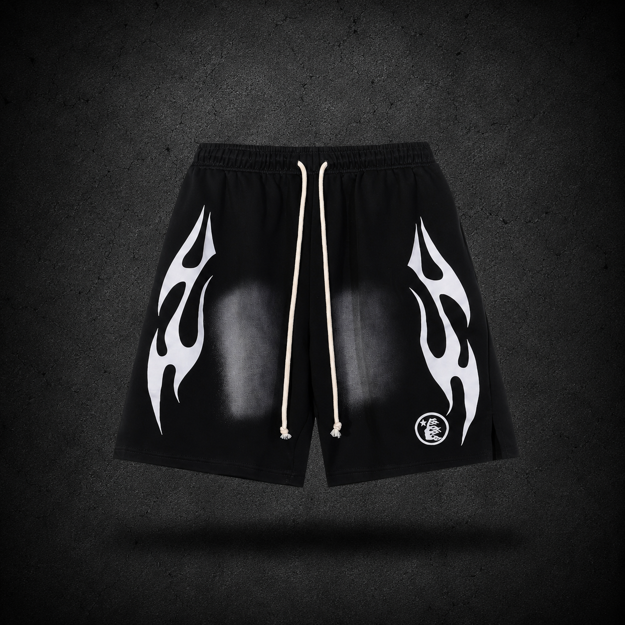 Short Hellstar Flame Black/White