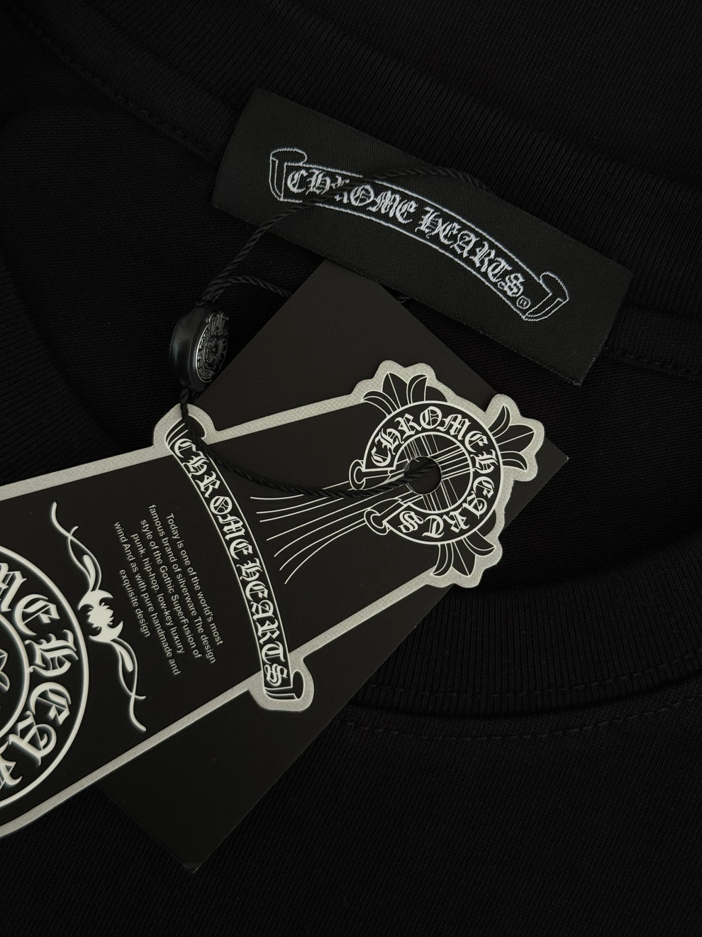 Chrome Hearts Pink Horseshoe Black Tee