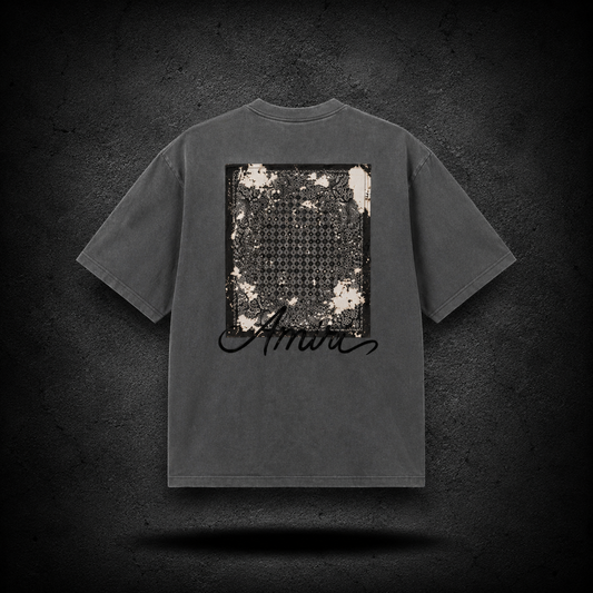Playera AMIRI Vintage Script Grey