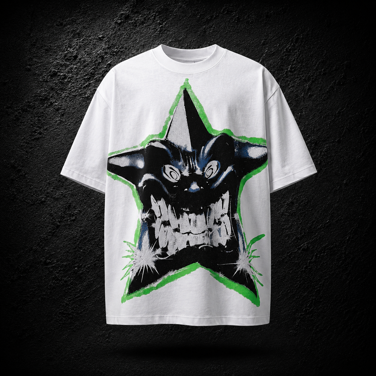Playera Hellstar Demon Star Blanca