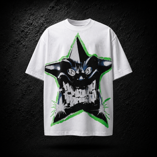 Playera Hellstar Demon Star Blanca