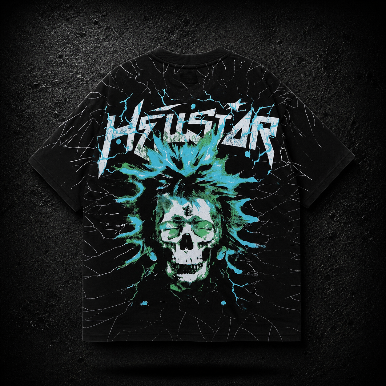 Playera Hellstar Electric Scream Negra