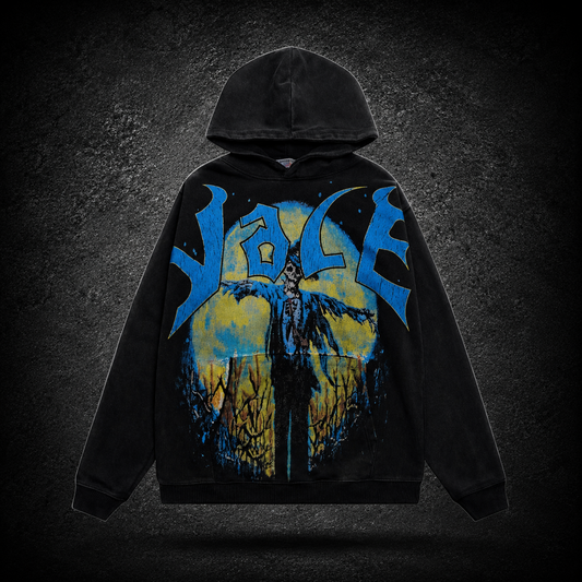 Hoodie Valley Sports Division Moon Scarecrow Black