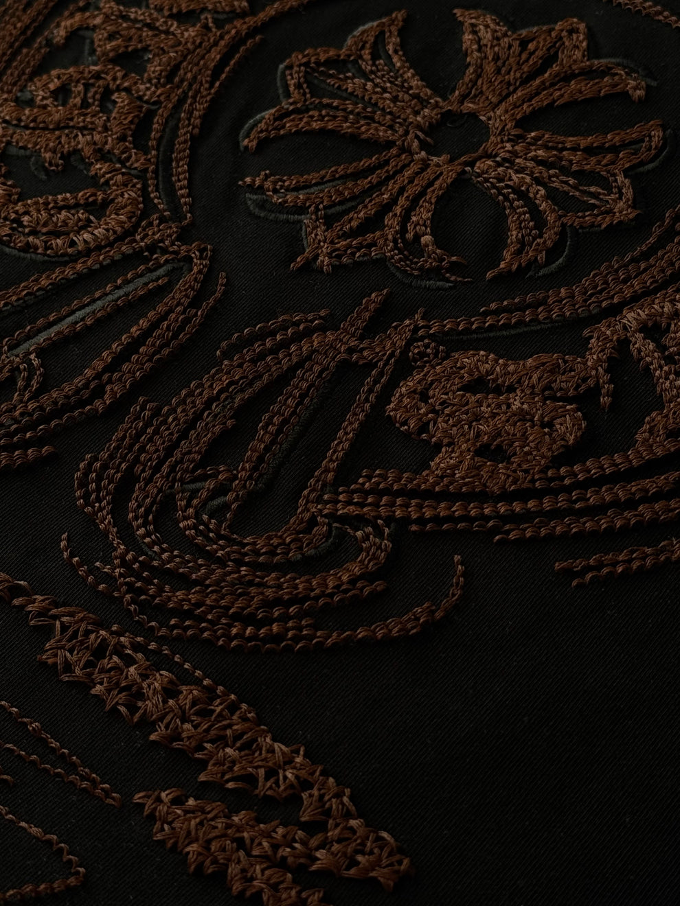 Chrome Hearts Bronze Cross Black Tee