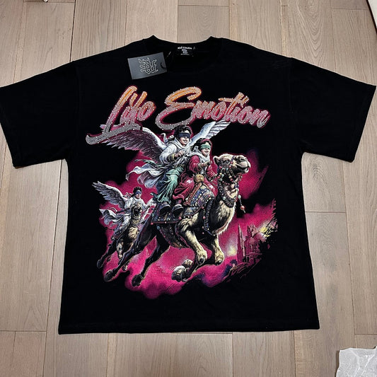 Playera Mixed Emotion – Angel Riders Black