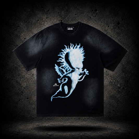 Playera Hellstar Phantom Angel Negra