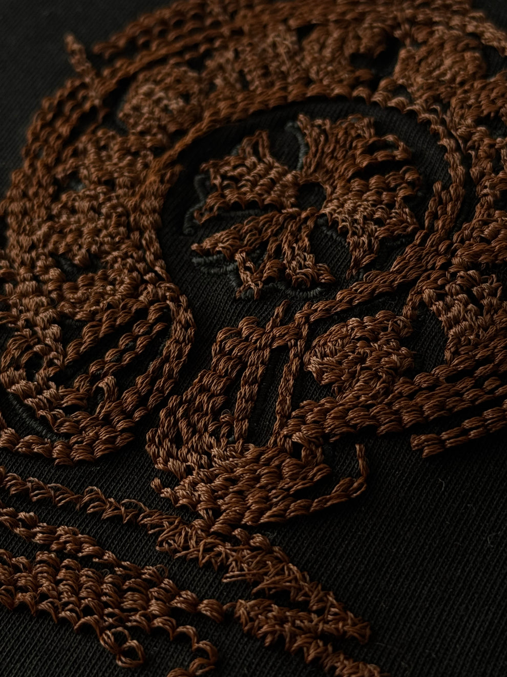 Chrome Hearts Bronze Cross Black Tee