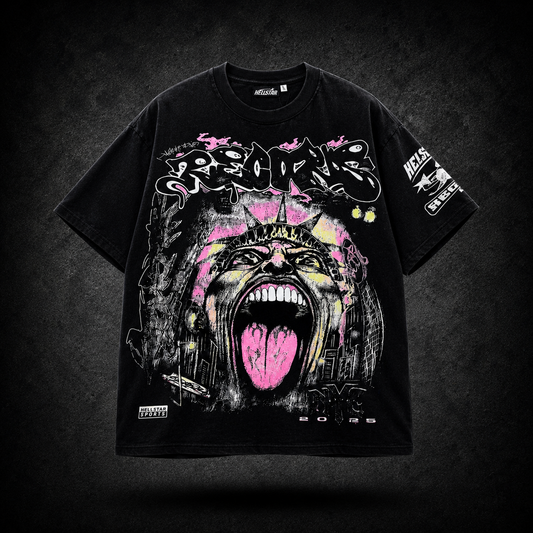 Playera Hellstar Liberty Scream Negra