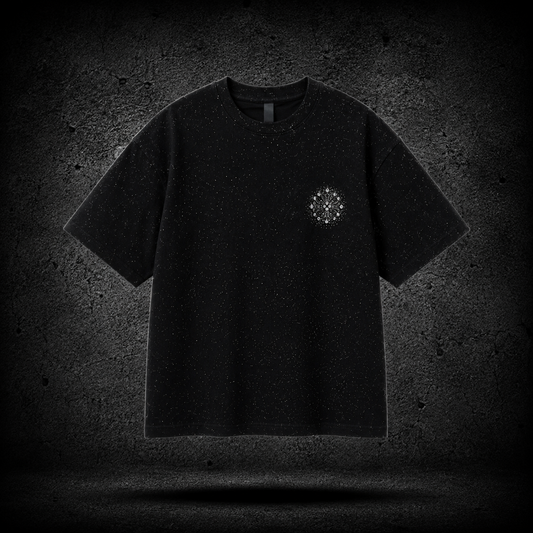 Chrome Hearts Horseshoe Rhinestone Black Tee