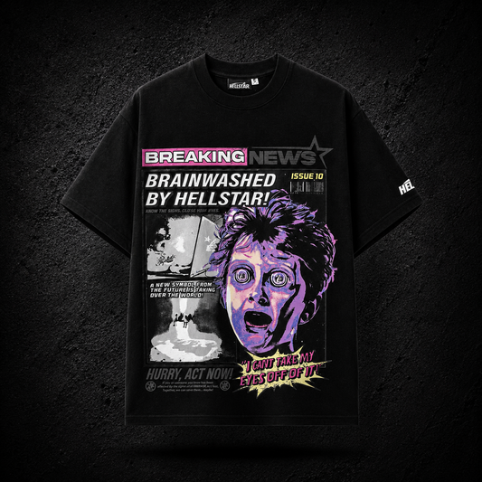 Playera Hellstar Breaking News Negra