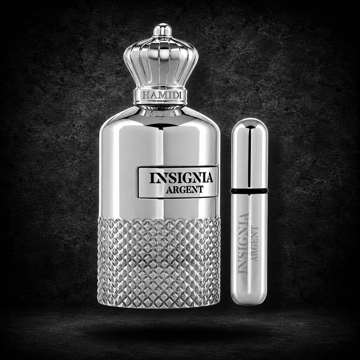 PERFUME Hamidi Insignia Argent Eau de Parfum 100ml + Travel Spray