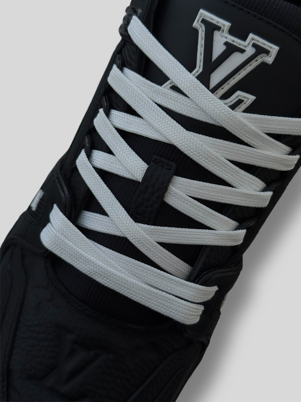 Louis Vuitton Trainer Black Embosed Monogram