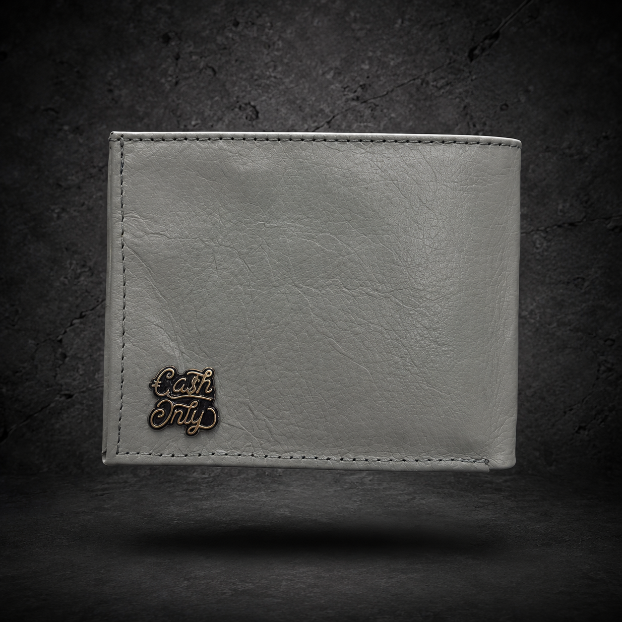 Cartera Cash Only Graffiti – Piel Gris