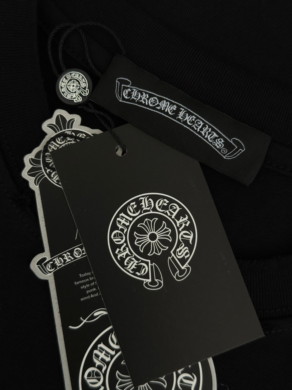 Chrome Hearts Tonal Black Tee 🖤
